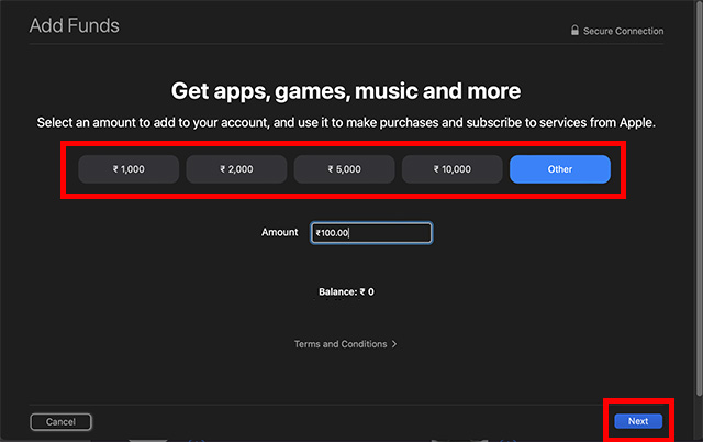 Macలో యాపిల్ ఐడి వాలెట్కి జోడించాల్సిన మొత్తం